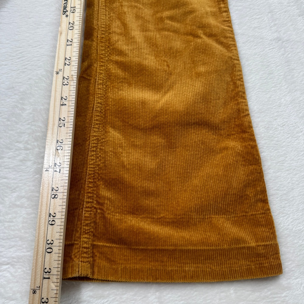 Anthropologie Pilcro Corduroy Pants Womens‎ 25 Mustard Yellow Wide Leg High Rise - Picture 8 of 16